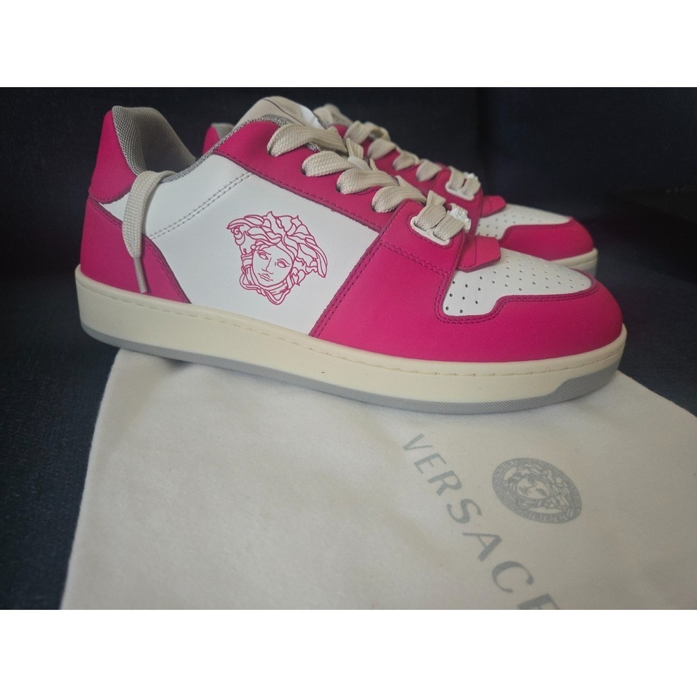 Womens Versace Sneakers pink and white NWT - Picture 14 of 14